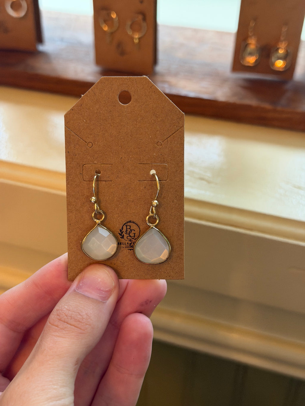 Dangle Stone Earrings