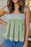 Floral Printed Babydoll Tank