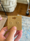 Horse Shoe Stud Earrings