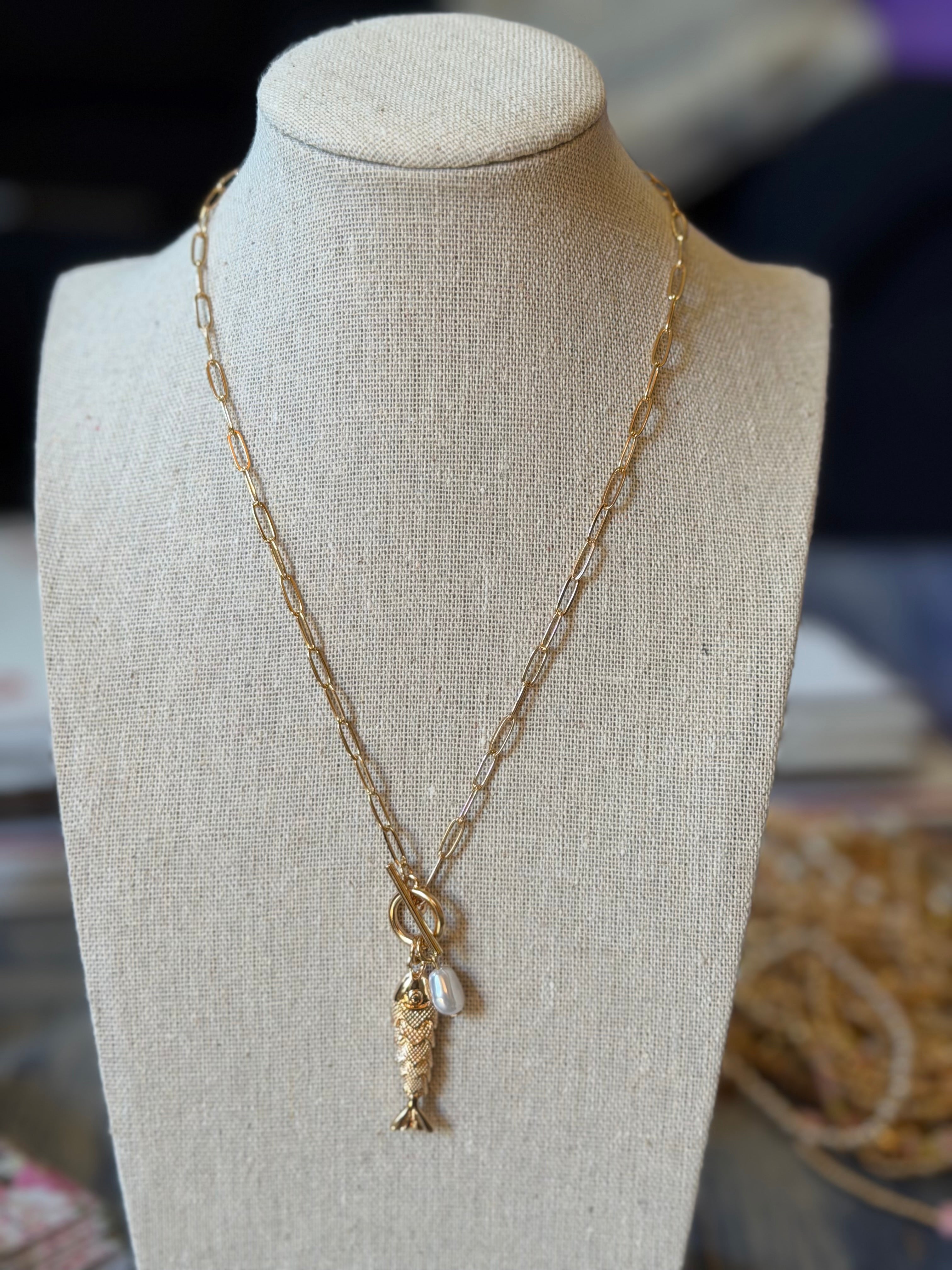 Fish Charm Necklace