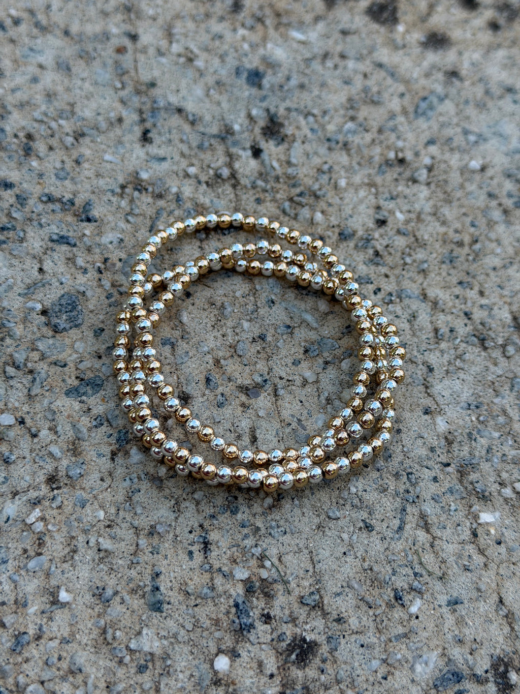 Mixed Metal Beaded Bracelet