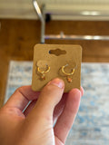 Star Gold Hoop Earrings