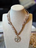 Light Brown Scarf Necklace