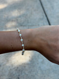 Pearl and Gold Beaded Bracelet
