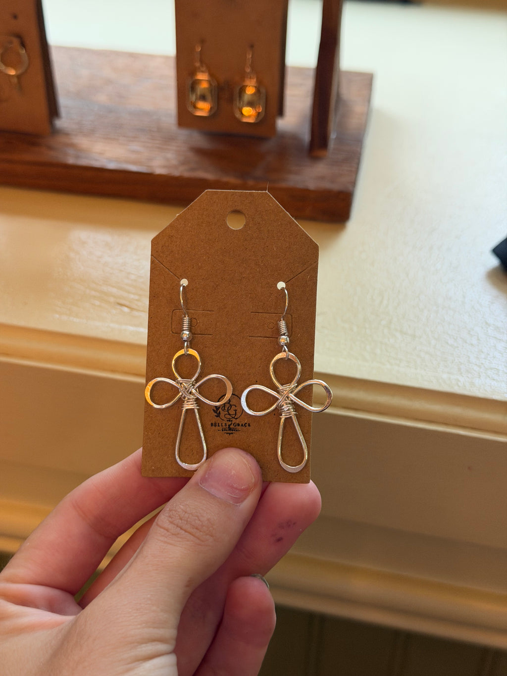 Dangle Cross Earrings