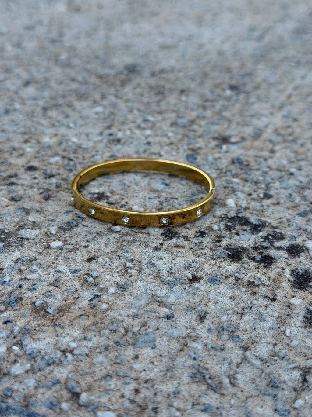 Gold Diamond Bangle