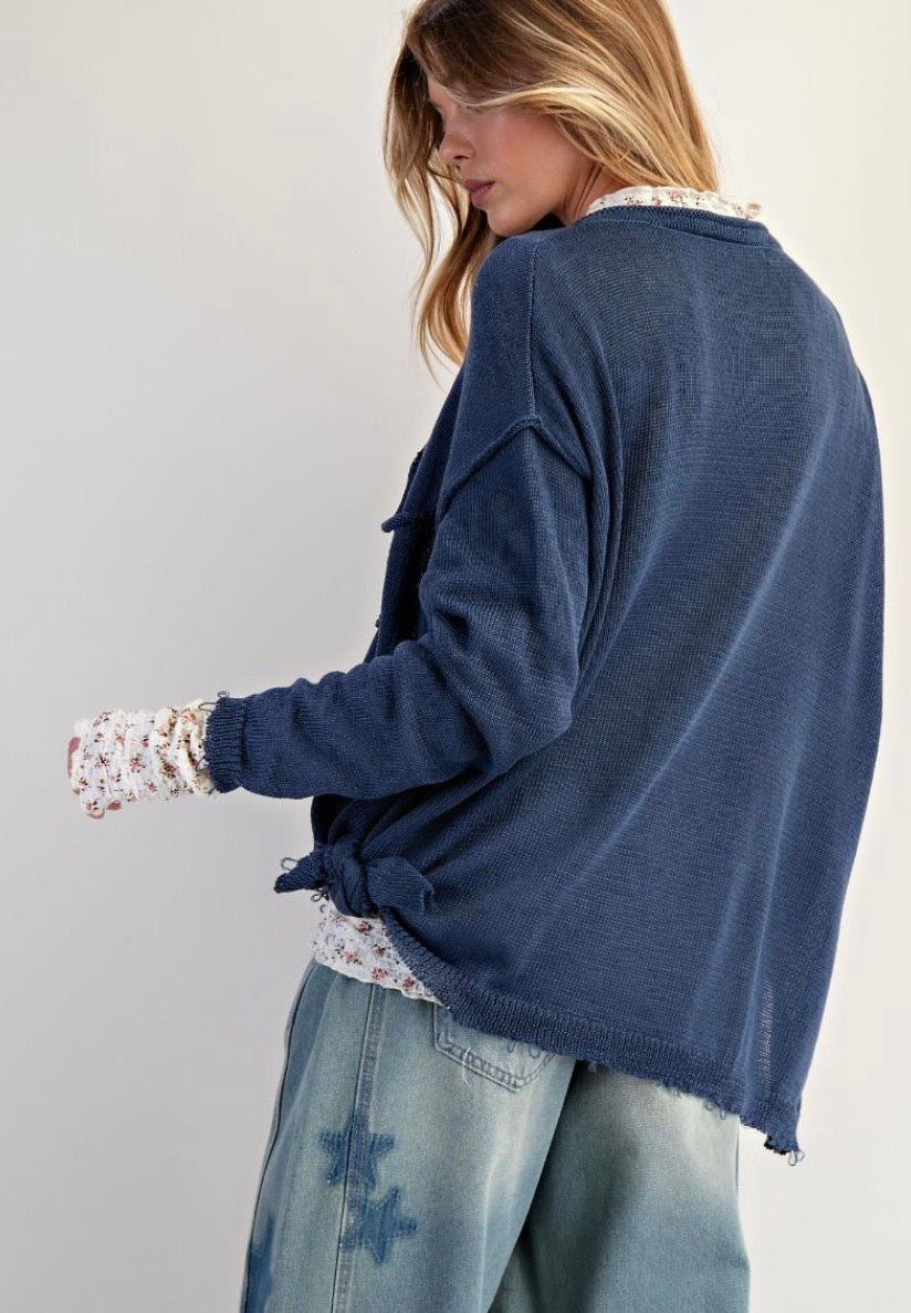 Navy Knit Sweater