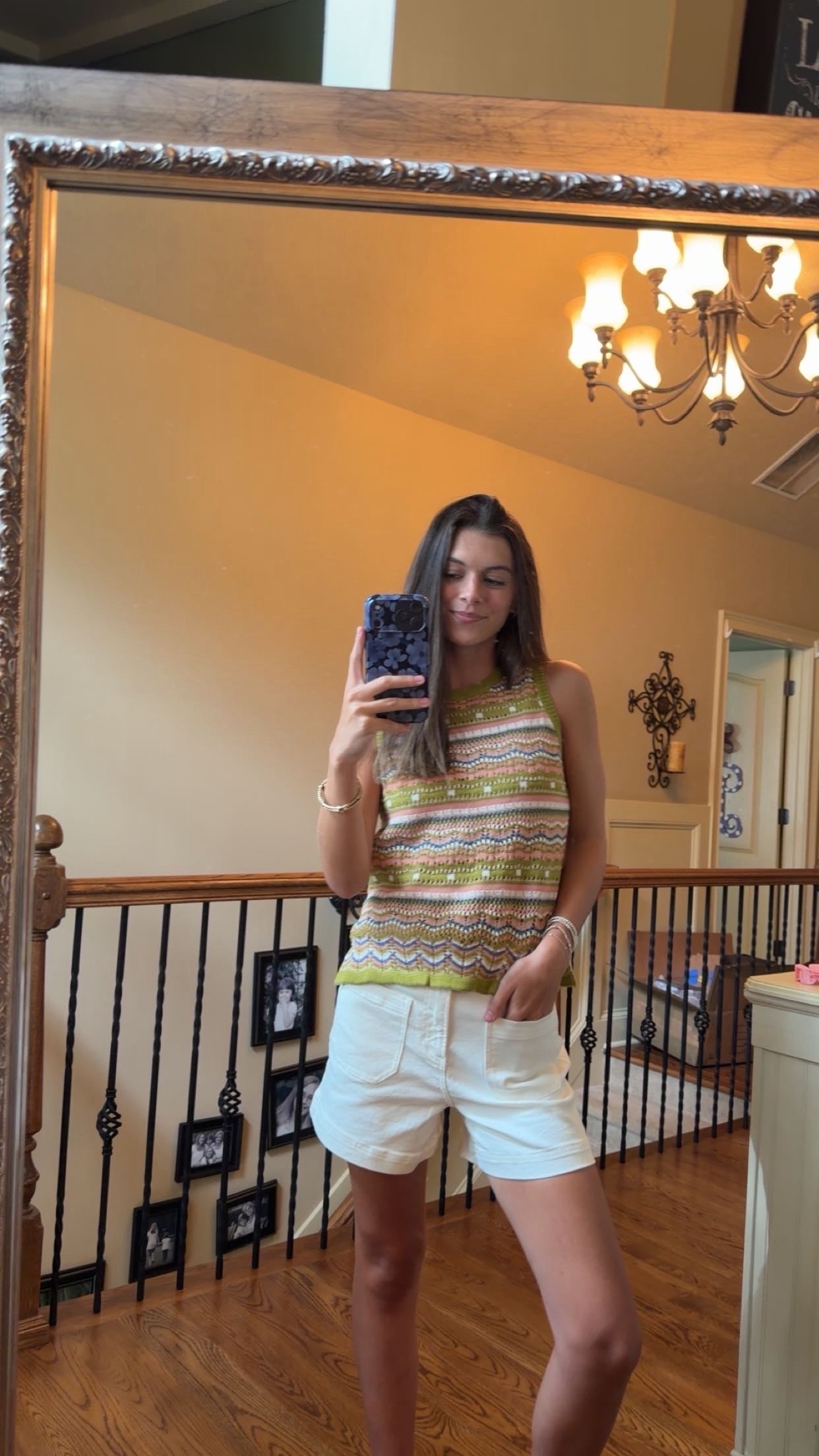 White Denim Shorts