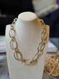 Mixed Metal Chain Necklace