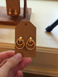 Classy Drop Hoop Earrings