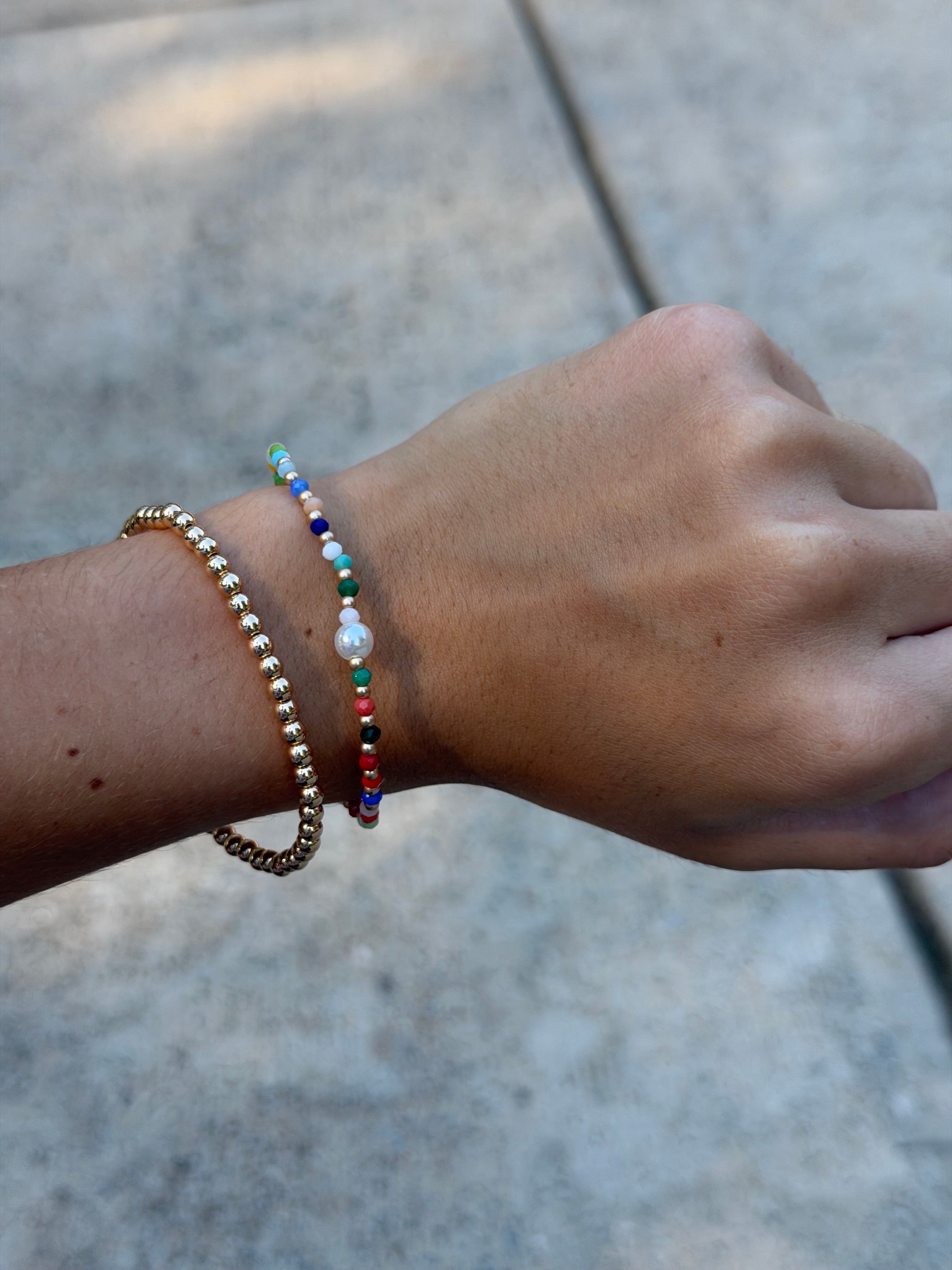 Gold Beaded Bracelet