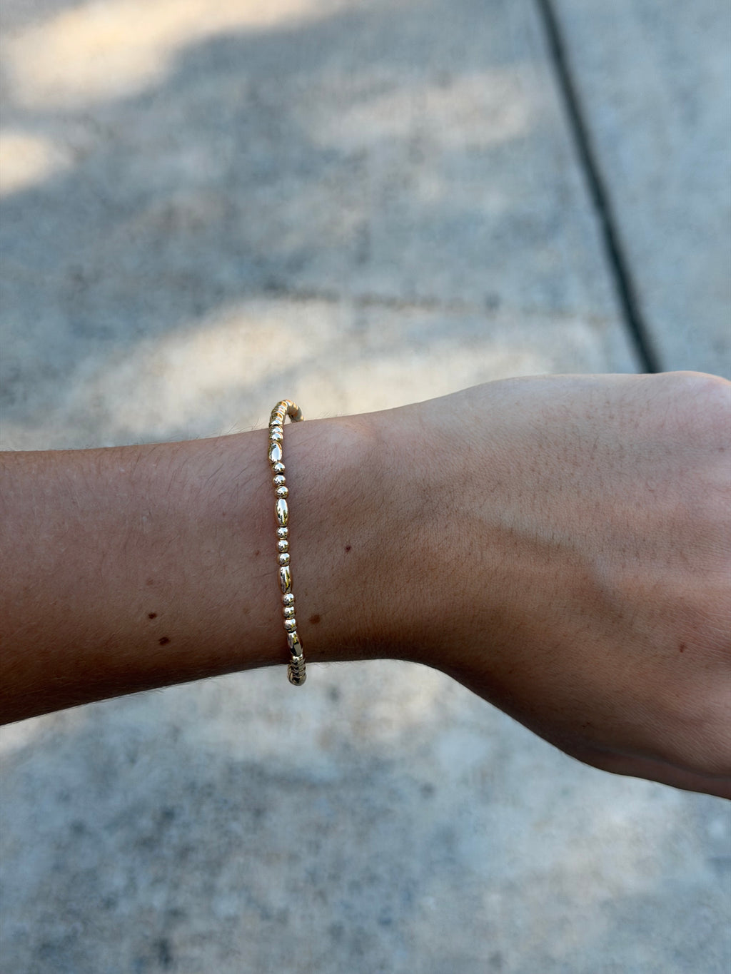 Gold Beaded Bracelet