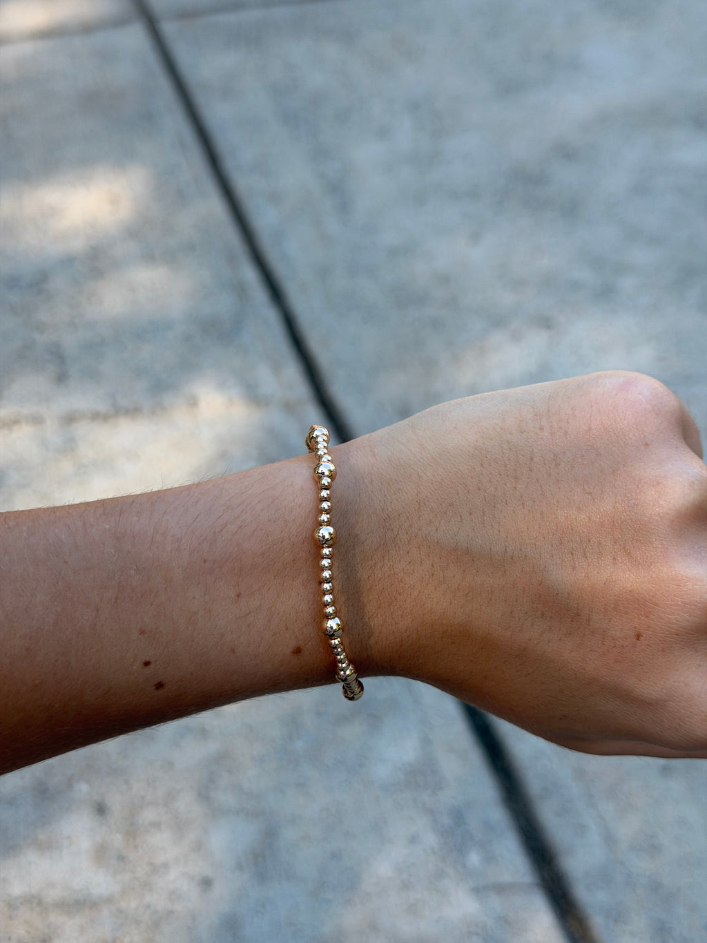 Gold Beaded Bracelet
