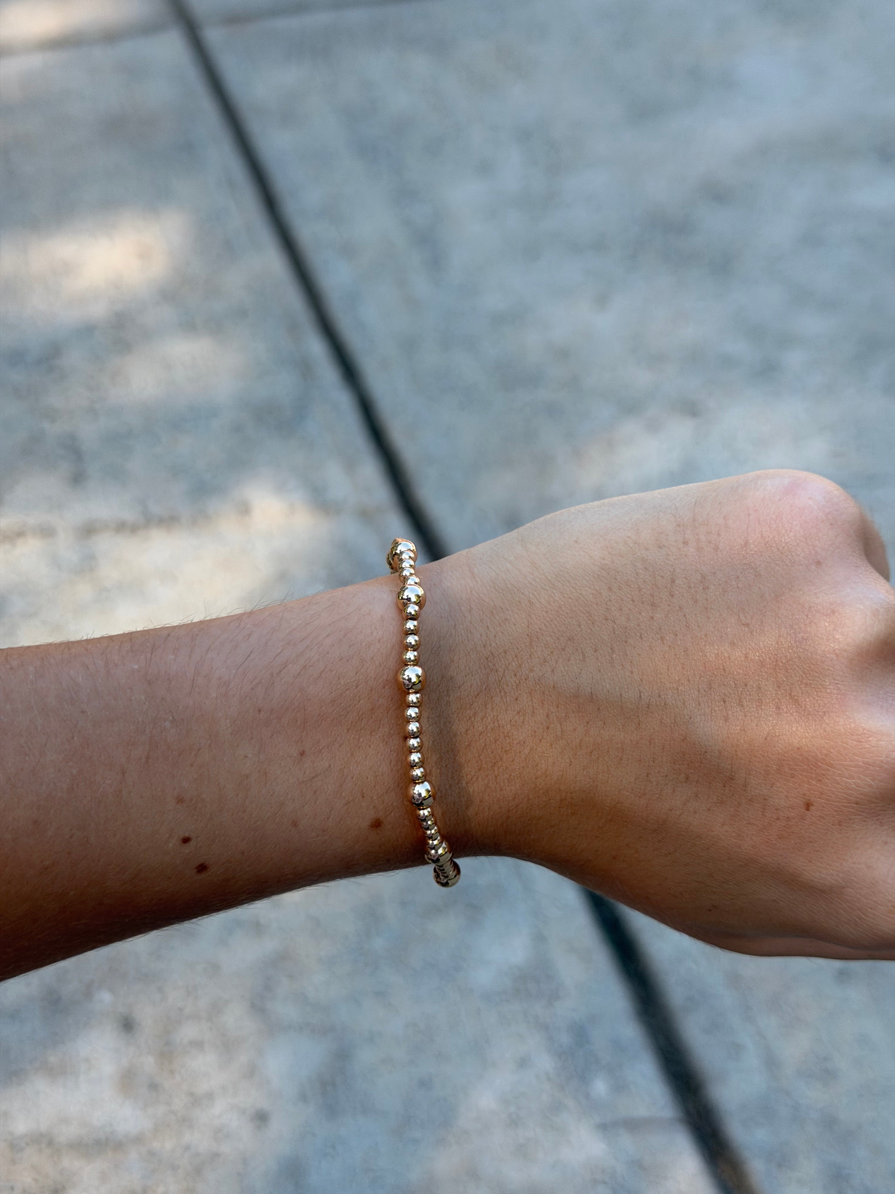 Gold Beaded Bracelet