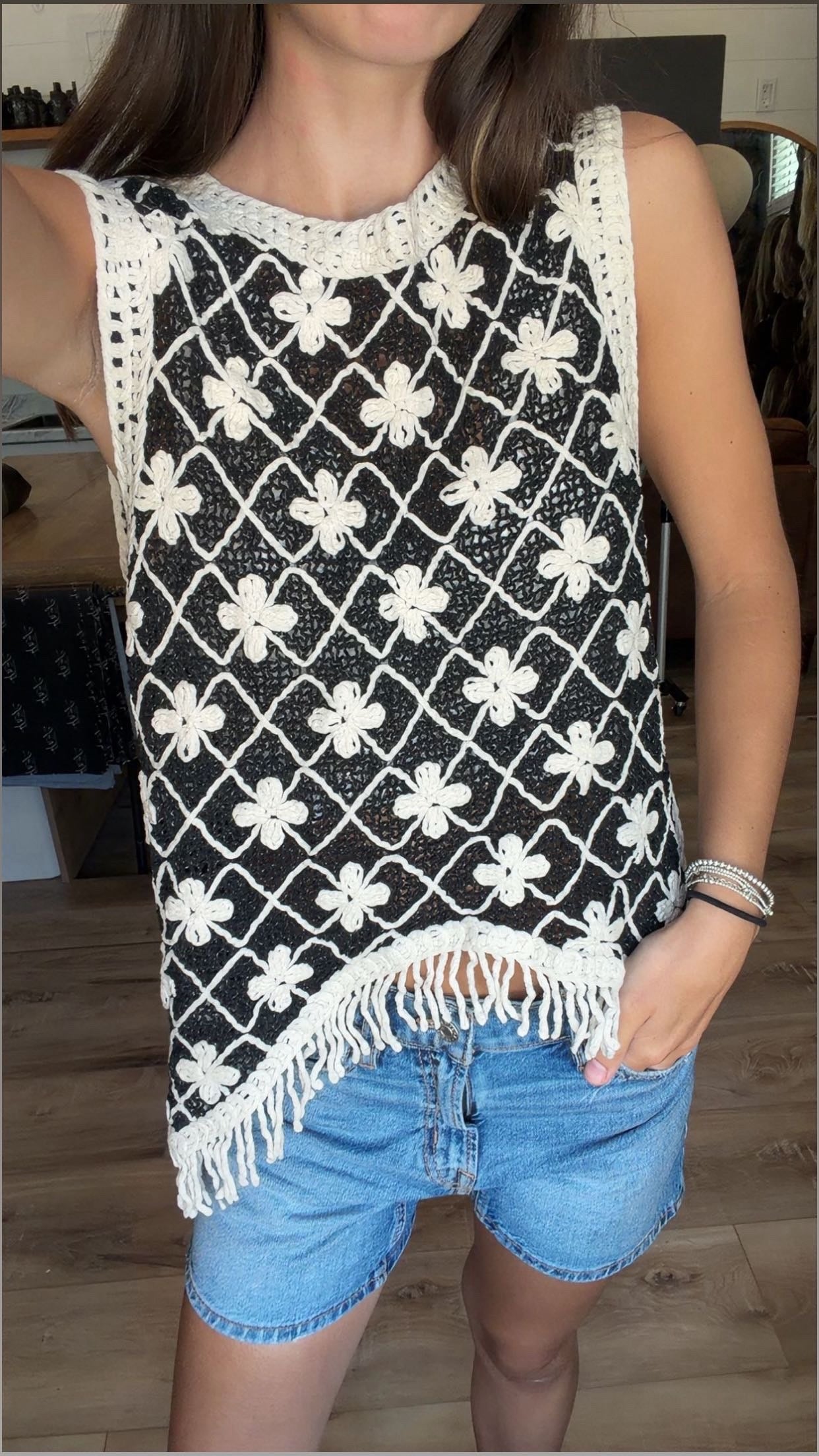 Fringe Crochet Tank