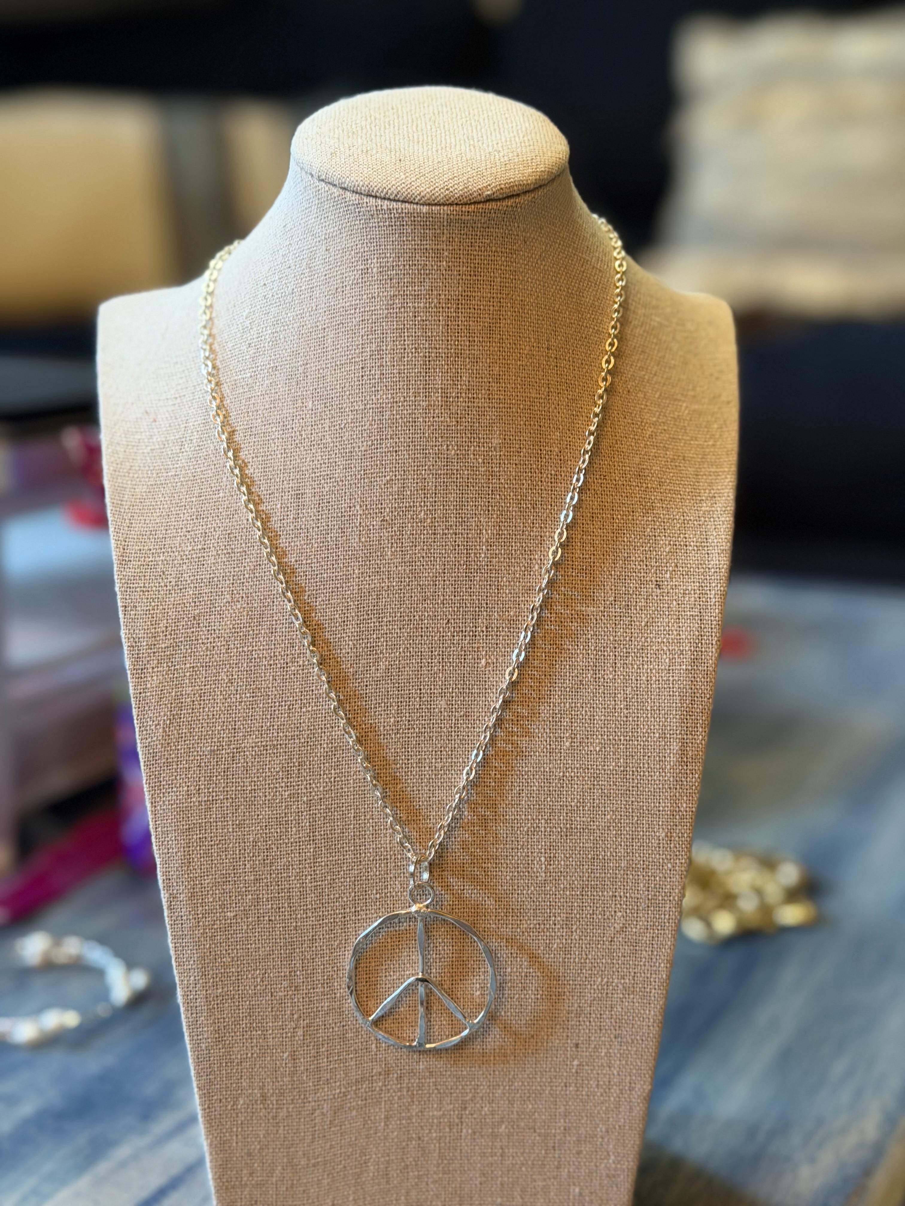 Peace Sign Necklace