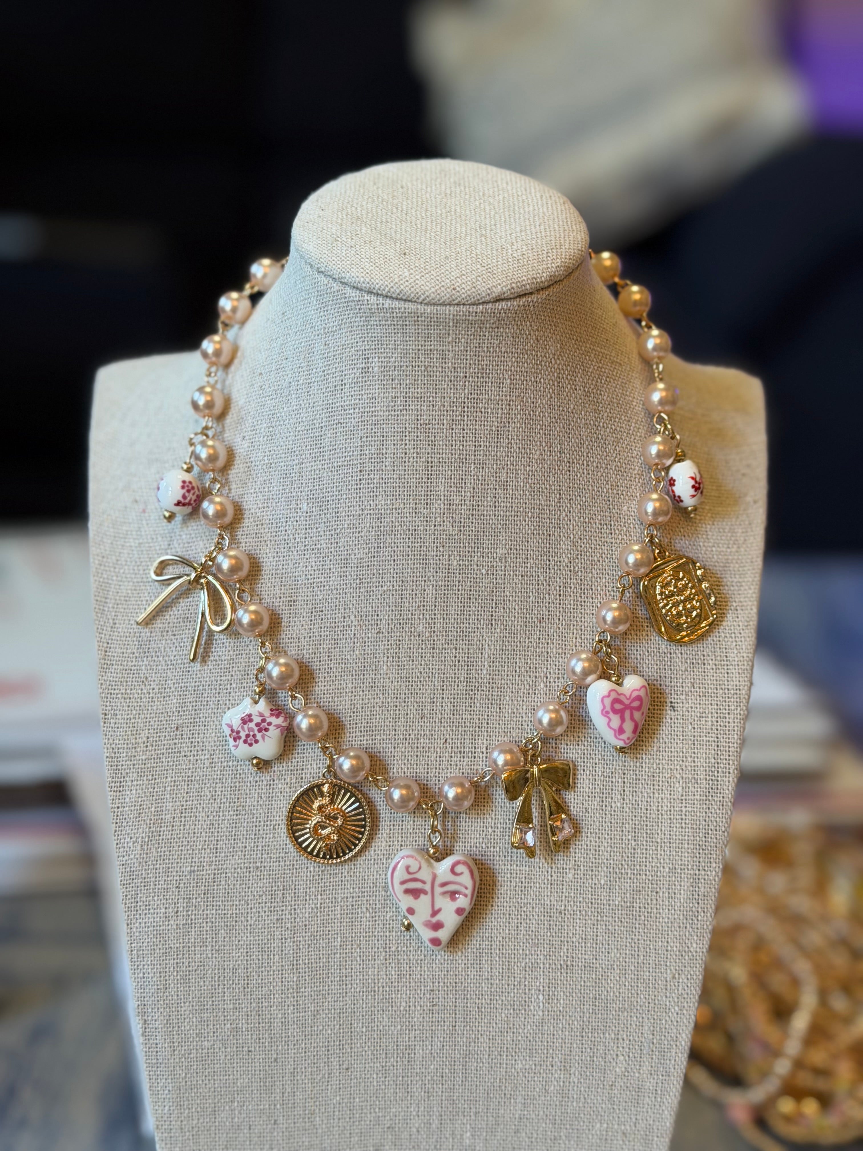 Pinky Charm Necklace