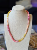 Pink Lemonade Beaded Necklace