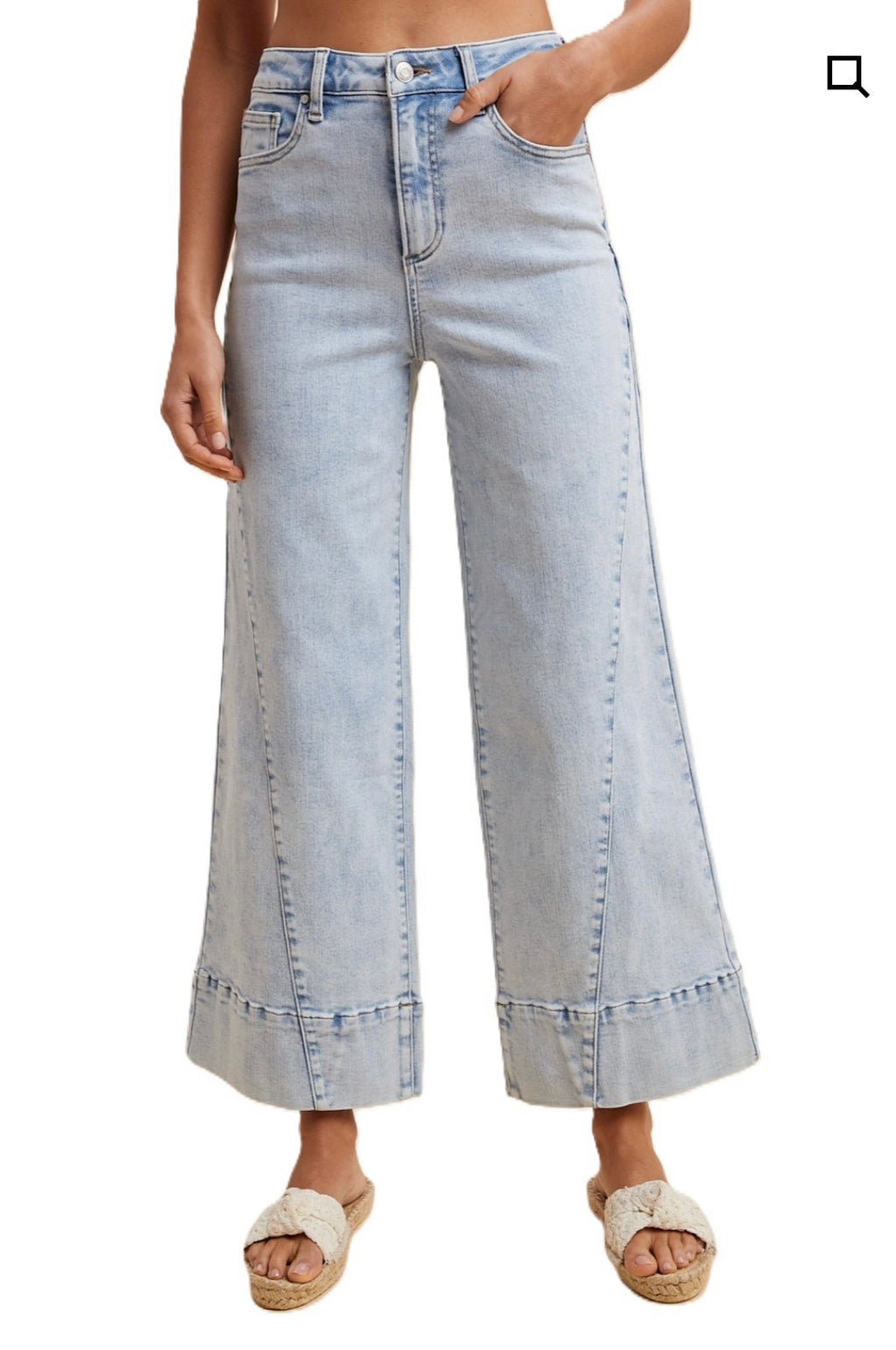 Light Wash Flare Denim
